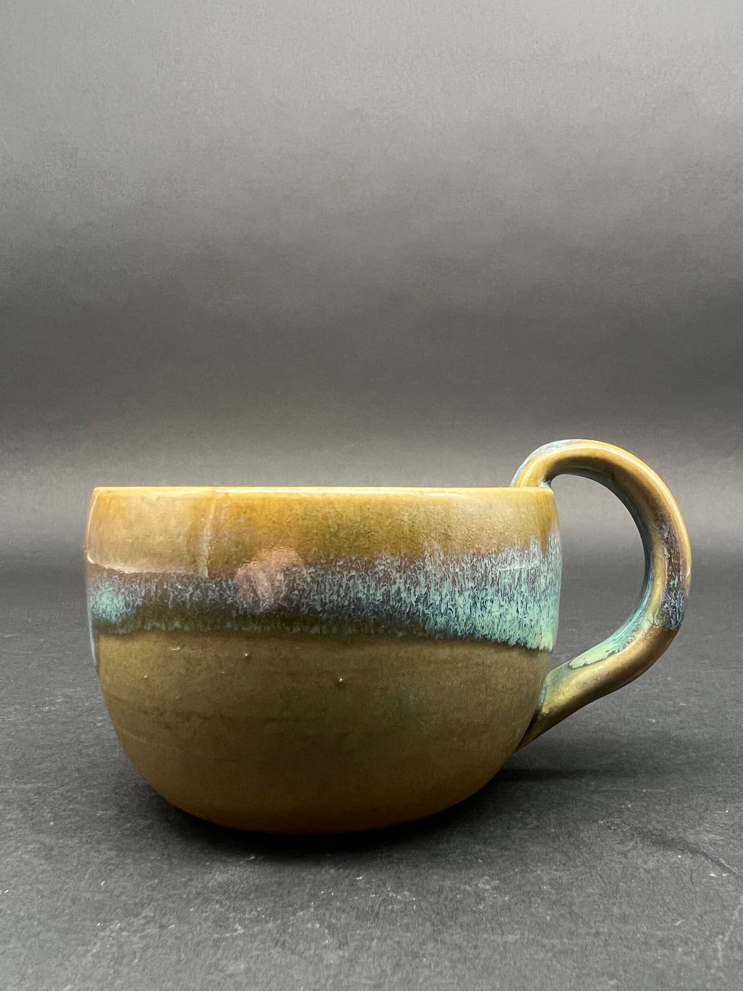 Caramel gloss Tasse mit Henkel