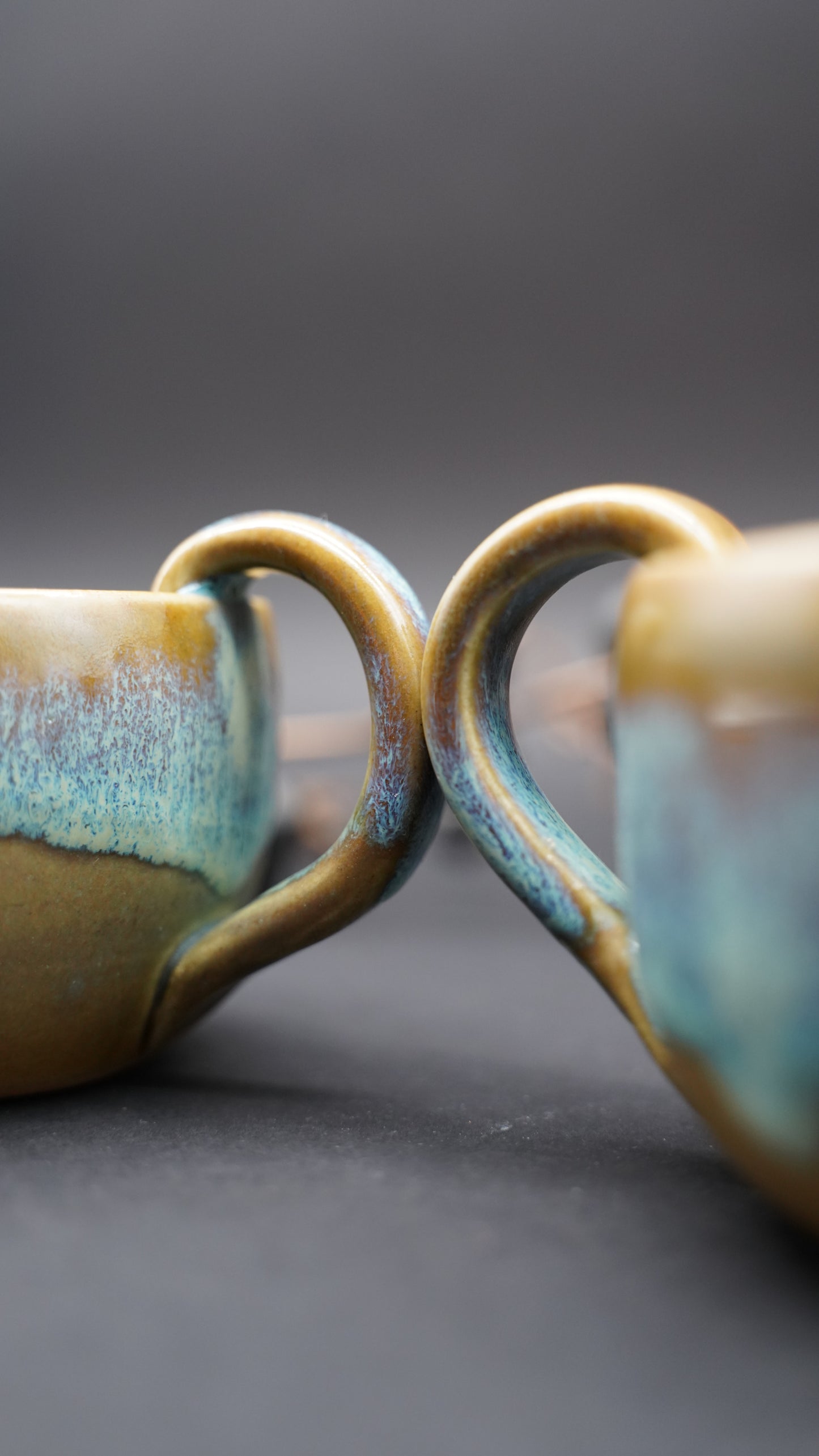 Caramel gloss Tasse mit Henkel