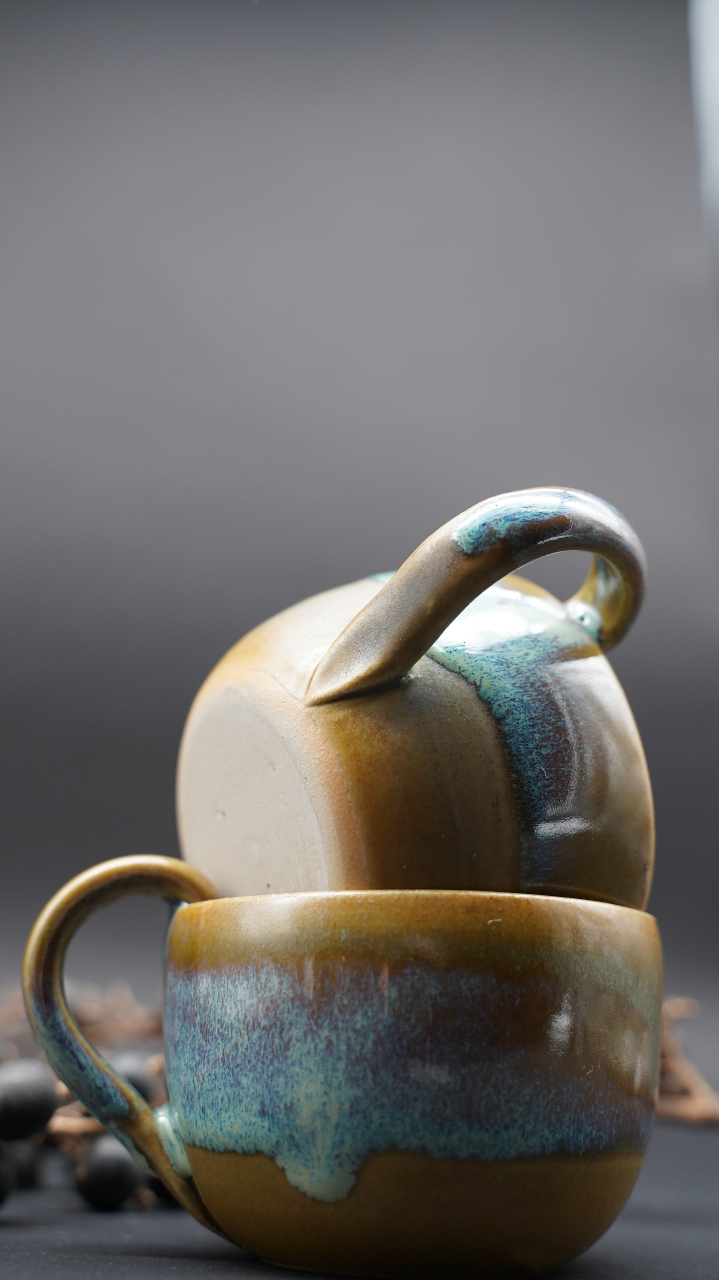 Caramel gloss Tasse mit Henkel