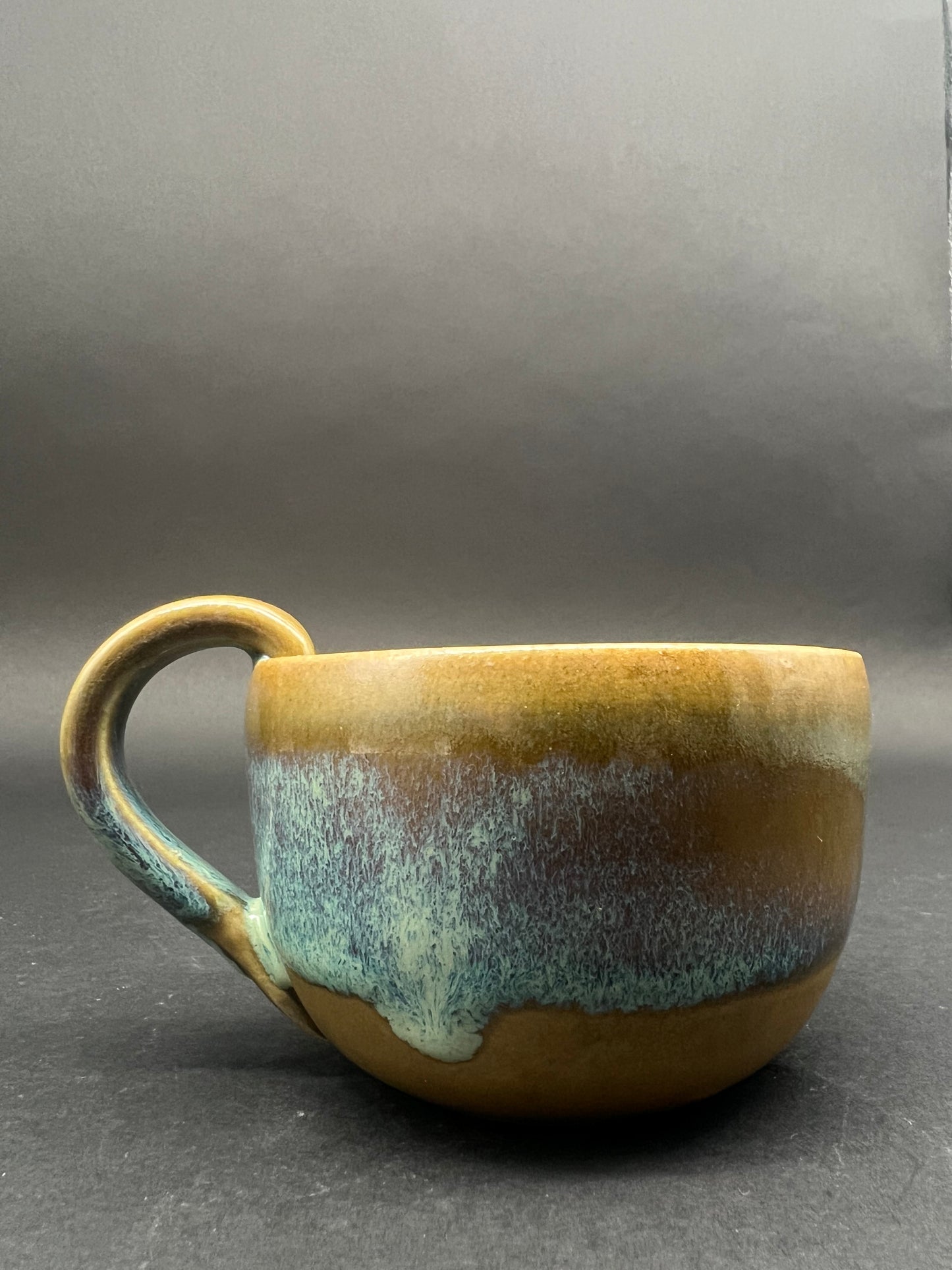 Caramel gloss Tasse mit Henkel
