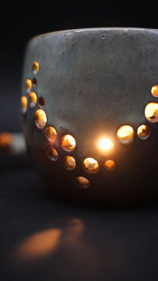 Windlicht Dots