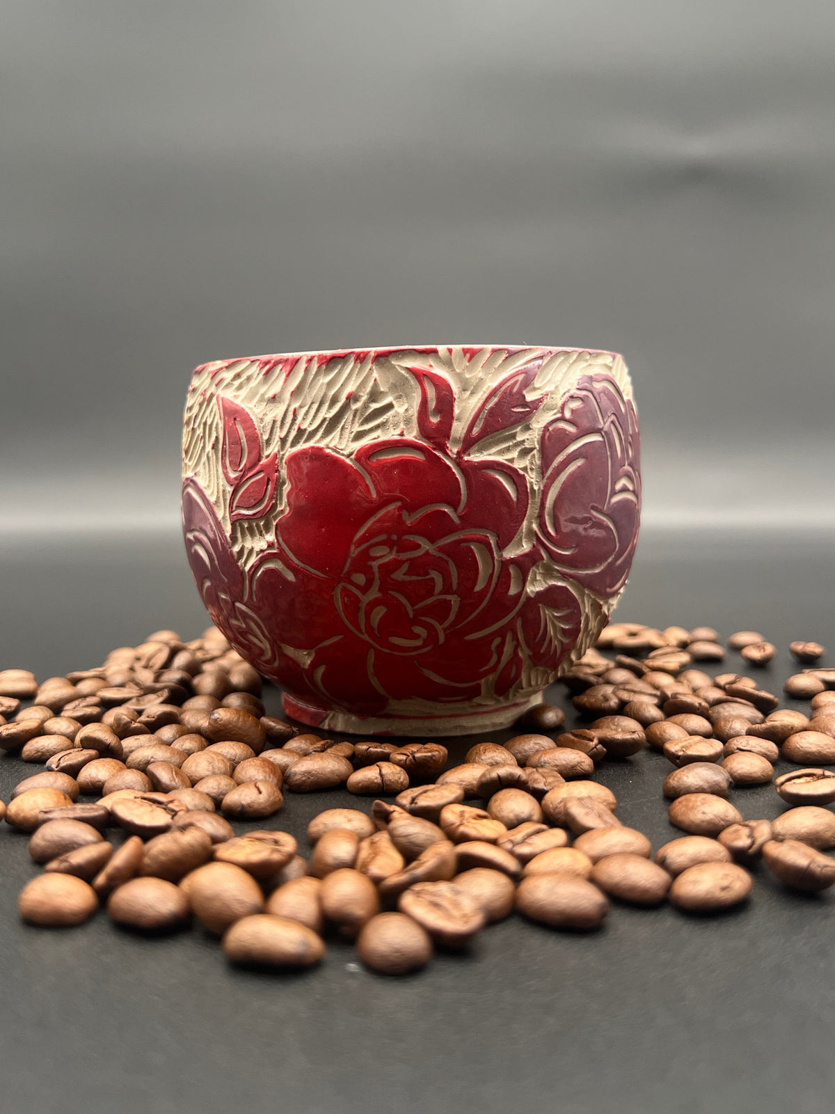 Pfingstrosenbecher Sgraffito