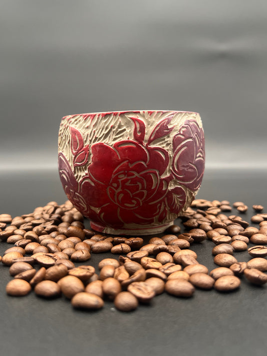 Pfingstrosenbecher Sgraffito